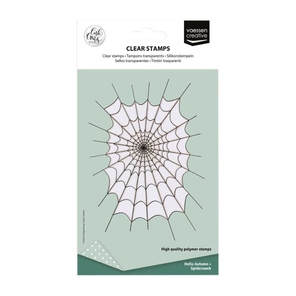 Motivstanzer-Set Halloween | XL-Clearstamp Spinnennetz