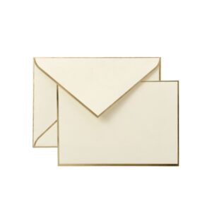 Premium Kartenset Creme-Gold, A6