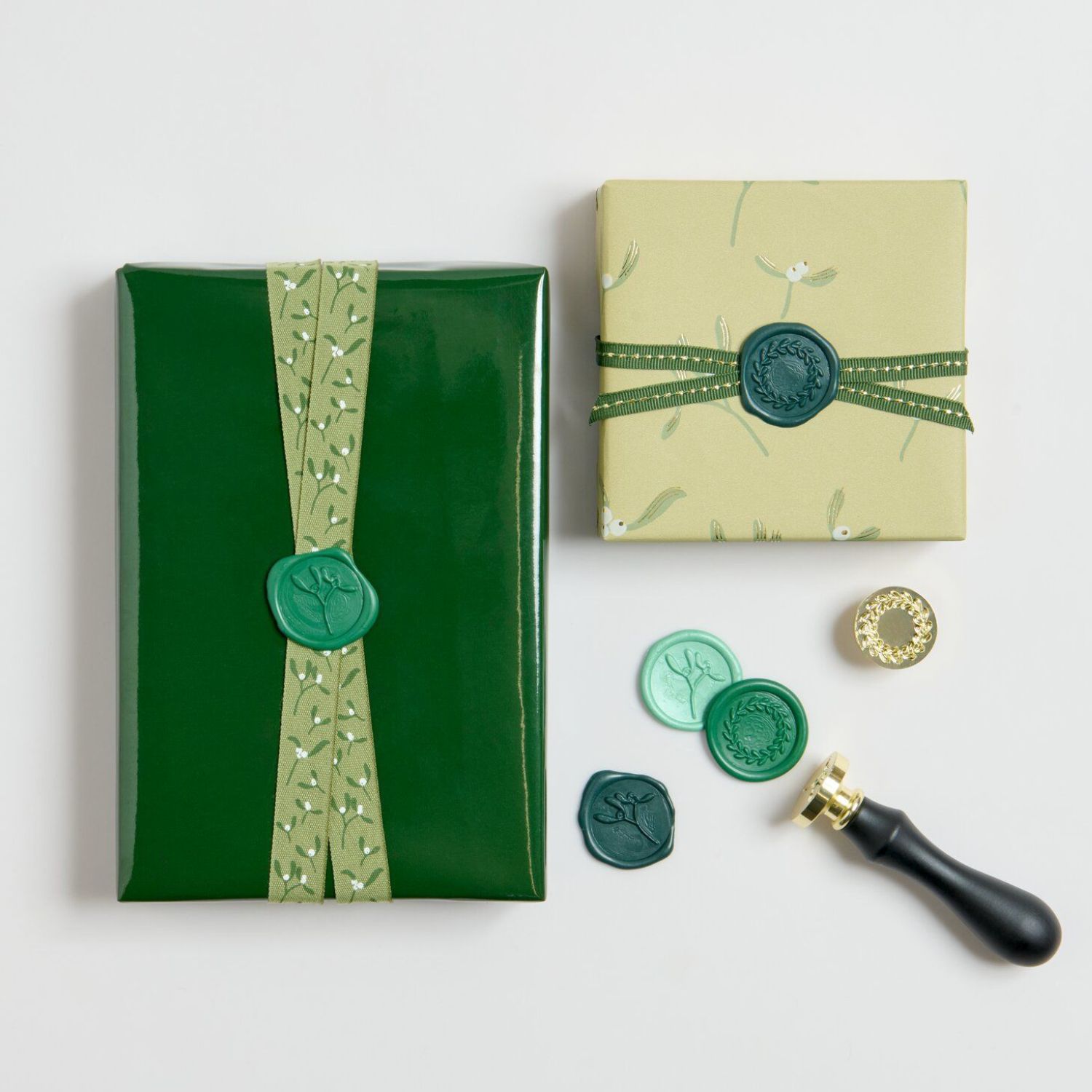Siegelwachs-Set Mistelzweig