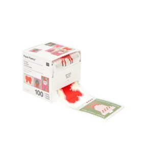 Sticker auf Rolle, 100 Stück, Weihnachtspost