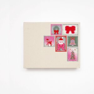 Sticker auf Rolle, 100 Stück, Weihnachtspost